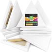 stretched triangle canvases gesso primed supplies logo