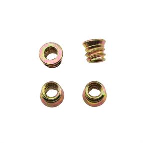 img 4 attached to 🛠️ Homeware Essentials: HAHIYO Screw in Nut Threaded Inserts for Easy Furniture Assembly - Zinc Alloy, 20x10mm-30P