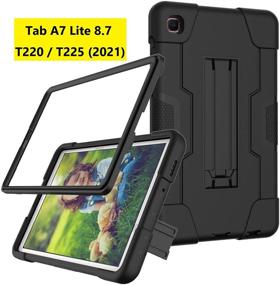 img 3 attached to 📱 Bingcok Heavy Duty Shockproof Case for Samsung Galaxy Tab A7 Lite 8.7 - Full-Body Protection, 2021 Model, SM-T220/SM-T225