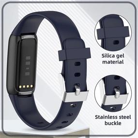 img 3 attached to 📱 Veezoom Fitbit Luxe Bands: Adjustable and Breathable Silicone Wristband for Ultimate Fitness and Wellness Tracking