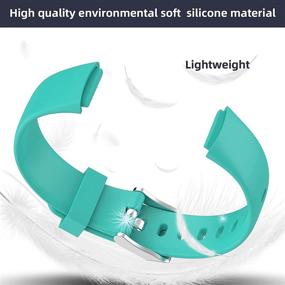 img 1 attached to 📱 Veezoom Fitbit Luxe Bands: Adjustable and Breathable Silicone Wristband for Ultimate Fitness and Wellness Tracking
