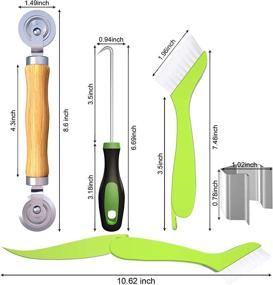 img 3 attached to 🔧 Premium King & Charles Screen Tool Set: Roller Tool, Clips (20pcs), with Window Groove Cleaning Brush & Spline Tool for Easy Door and Window Screen Installation