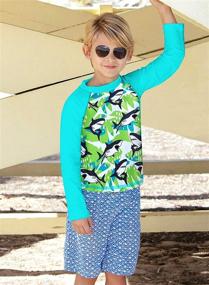 img 2 attached to 🏊 Sleeve Guard Swimwear for Boys | Surfing Protective Clothing for Swimming