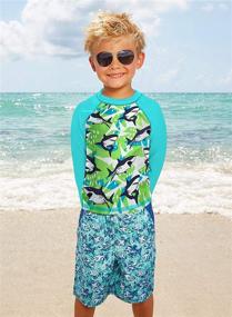 img 3 attached to 🏊 Sleeve Guard Swimwear for Boys | Surfing Protective Clothing for Swimming
