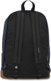 img 2 attached to 🎒 JanSport Right Pack Backpack - Versatile School, Travel, Work, Laptop Bookbag with Leather Bottom (Navy)