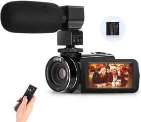 img 4 attached to 📷 IEBRT Video Camera Camcorder for YouTube – FHD 2.7K, 16X Digital Zoom, 3.0 Inch 270° Screen, Video Recorder with Microphone, Remote Control, Battery – Christmas Edition