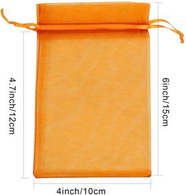 img 3 attached to 240pcs 4x6 Inch Organza Bags: SumDirect - Sheer Drawstring Gift Bags in 20 Colors for Jewelry, Wedding, Christmas - Pouches of Wedding Party Favors and Christmas Gifts