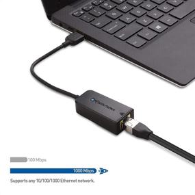 img 2 attached to 💻 Cable Matters Gigabit USB to Ethernet Adapter - Ideal for Switch Game Console, Laptop & More (USB 3.0 to 10/100/1000 Mbps Ethernet Adapter)