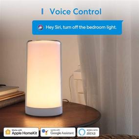 img 2 attached to 🏮 Meross Smart WiFi Table Lamp with Apple HomeKit, Siri, Amazon Alexa, Google Assistant, SmartThings Support | Tunable White and Multi-Color | Touch Control | Voice and APP Control