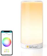 🏮 meross smart wifi table lamp with apple homekit, siri, amazon alexa, google assistant, smartthings support | tunable white and multi-color | touch control | voice and app control логотип