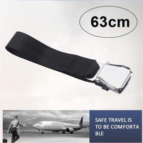 img 2 attached to ✈️ RASTP Adjustable Airplane Seat Belt Extender - Suitable for All Airlines (excluding Southwest) and Exclusive 2-Pack for Southwest Airlines Plane - Black & Blue