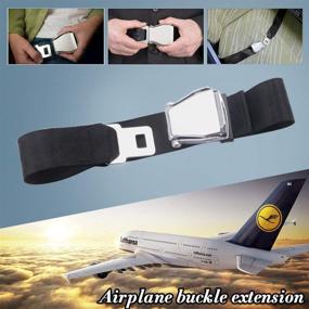 img 3 attached to ✈️ RASTP Adjustable Airplane Seat Belt Extender - Suitable for All Airlines (excluding Southwest) and Exclusive 2-Pack for Southwest Airlines Plane - Black & Blue