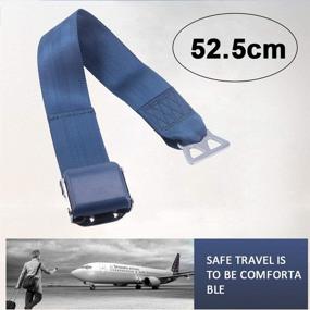 img 1 attached to ✈️ RASTP Adjustable Airplane Seat Belt Extender - Suitable for All Airlines (excluding Southwest) and Exclusive 2-Pack for Southwest Airlines Plane - Black & Blue