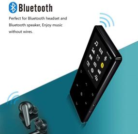 img 2 attached to 🎧 Bluetooth MP3 Player, Tengsen Music Player with FM Radio, Recording, 2.4" Screen, HiFi Lossless Sound, Expandable up to 128GB (Earphones Included) - 16GB Capacity