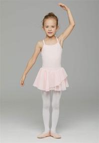 img 2 attached to 🩰 Flutter Sleeve Leotard Ballet Girls' Clothing for Dresses - MdnMd