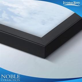 img 1 attached to 🖼️ Icona Bay Combo-Sizes Black Picture Frames Set - 10 PC: Noble Collection Multi-Pack for Modern Wall Gallery