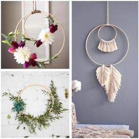 img 2 attached to Circles Macrame Catcher Wedding Hanging