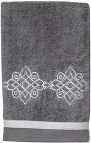 img 2 attached to 🧖 Elegant and Durable Avanti Linens Riverview Hand Towel in Nickel – 038122NKL