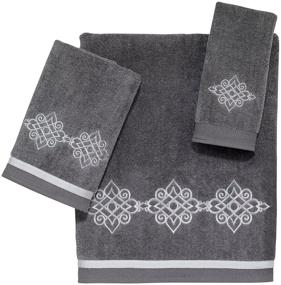 img 1 attached to 🧖 Elegant and Durable Avanti Linens Riverview Hand Towel in Nickel – 038122NKL