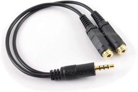 img 1 attached to 🔌 CablesOnline 3.5mm TRRS Male to Dual TRRS Female Stereo 4-Pole Splitter Cable for Enhanced Connectivity (IP-Y02)