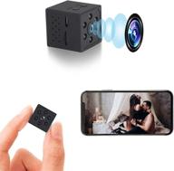 2021 upgrade: mini wifi hidden camera with audio - small nanny cam 1080p wireless portable indoor outdoor security camera with phone app, motion detection, night vision - small cam logo