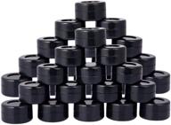 50-pack of black 5ml non-stick silicone wax containers - multi-use storage jars for oil concentrates логотип