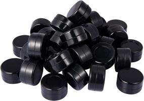 img 1 attached to 50-Pack of Black 5ML Non-Stick Silicone Wax Containers - Multi-Use Storage Jars for Oil Concentrates