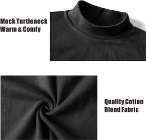 img 1 attached to Derminpro Mens Thermal Turtleneck T Shirt Sports & Fitness and Other Sports