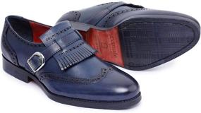 img 2 attached to Lethato Wingtip Brogue Kiltie Loafer