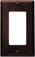 🔌 leviton 80401 1-портовая панель устройств decora/gfci настенная плита decora - коричневая: стандартный размер, монтаж устройств, материал из термостойкой смолы логотип