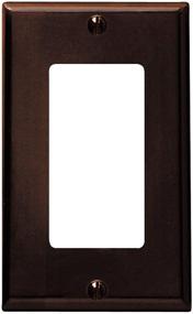 img 1 attached to 🔌 Leviton 80401 1-Gang Decora/GFCI Device Decora Wallplate - Brown: Standard Size, Device Mount, Thermoset Material