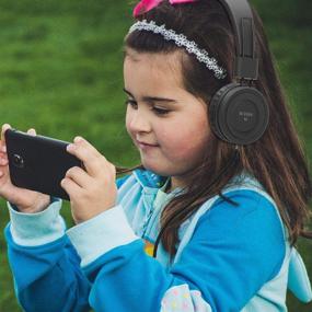 img 3 attached to Headphones Children Lightweight Cellphones School（Dark