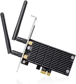 img 2 attached to 📶 TP-Link Archer T6E AC1300 PCIe WiFi Card - Dual Band Wireless Adapter with Long Range & Heat Sink - Supports Windows 10/8.1/8/7/XP