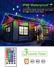 img 1 attached to 🔌 Aloveco Outdoor Rope Lights 49ft - 150 LEDs String Lights - 17 Color Changing Waterproof Connectable Fairy Lights for Christmas, Bedroom, Tree, Patio, Garden, Deck, Fence Decoration