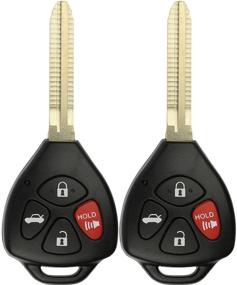 img 2 attached to 🔑 Pack of 2 KeylessOption HYQ12BBY Key Fob Remote Control Replacements for Toyota Camry