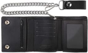 img 2 attached to Premium Tri Fold Vintage Cowhide Leather Men's Accessories: Wallets, Card Cases & Money Organizers