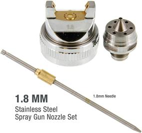 img 1 attached to 🔫 TCP Global Spray Gun G6600 Series 1.8mm Needle, Nozzle, and Air Cap Set