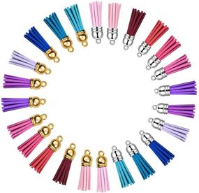img 1 attached to Tassels Crafts 150Pcs Keychain Set