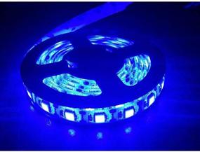 img 1 attached to 🔵 iNextStation Blue LED Strip Light: Battery & USB Powered, Waterproof, Cuttable (200cm)
