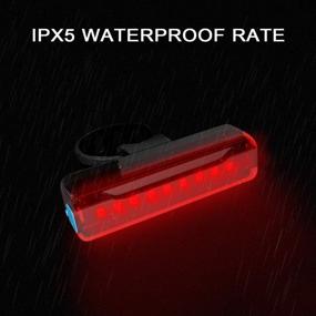 img 1 attached to 🚴 Ovetour Rechargeable Bike Tail Light 2 Pack - 1200mAh, 50 Hours Runtime, Ultra Bright LED Rear Light, 5 Light Modes, IPX5 Waterproof (Includes 2 USB Cables)