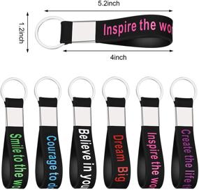 img 3 attached to ✨ Inspirational Silicone Rubber Motivational Keychains