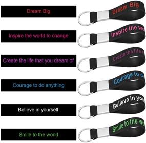 img 2 attached to ✨ Inspirational Silicone Rubber Motivational Keychains