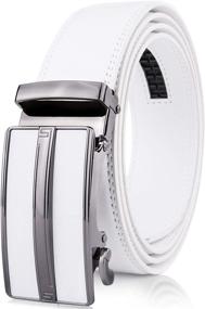 img 4 attached to Leather Ratchet Belts Men Automatic Men's Accessories