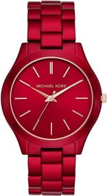 img 4 attached to 🔥 Stylish & Sophisticated: Michael Kors Women's Slim Runway Quartz Watch in Stainless Steel