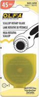 🔪 olfa rotary blade refill 45mm 1/pkg, scallop - superior cutting performance and decorative precision logo