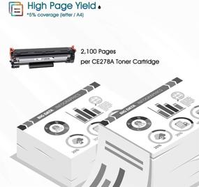 img 2 attached to 🖨️ Cool Toner Compatible CE278A Toner Cartridge - HP Laserjet P1606dn 1536dnf MFP M1536dnf - 2-Pack Black Ink