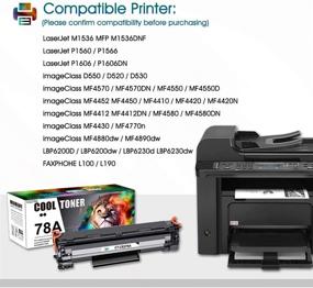 img 3 attached to 🖨️ Cool Toner Compatible CE278A Toner Cartridge - HP Laserjet P1606dn 1536dnf MFP M1536dnf - 2-Pack Black Ink