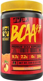 img 4 attached to Mutant BCAA 9.7 Спортивная добавка: Увеличьте энергию и поддержите восстановление аминокислот с микронизированным порошком BCAA - 348 г, аромат персика.