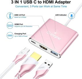 img 3 attached to Устройства с поддержкой зарядки через Multiport Thunderbolt, розового цвета