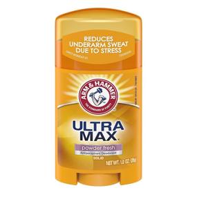 img 4 attached to 💪 Arm &amp; Hammer Ultra Max Solid Antiperspirant Deodorant - Powder Fresh, 1 Ounce Travel Size (Pack of 10)